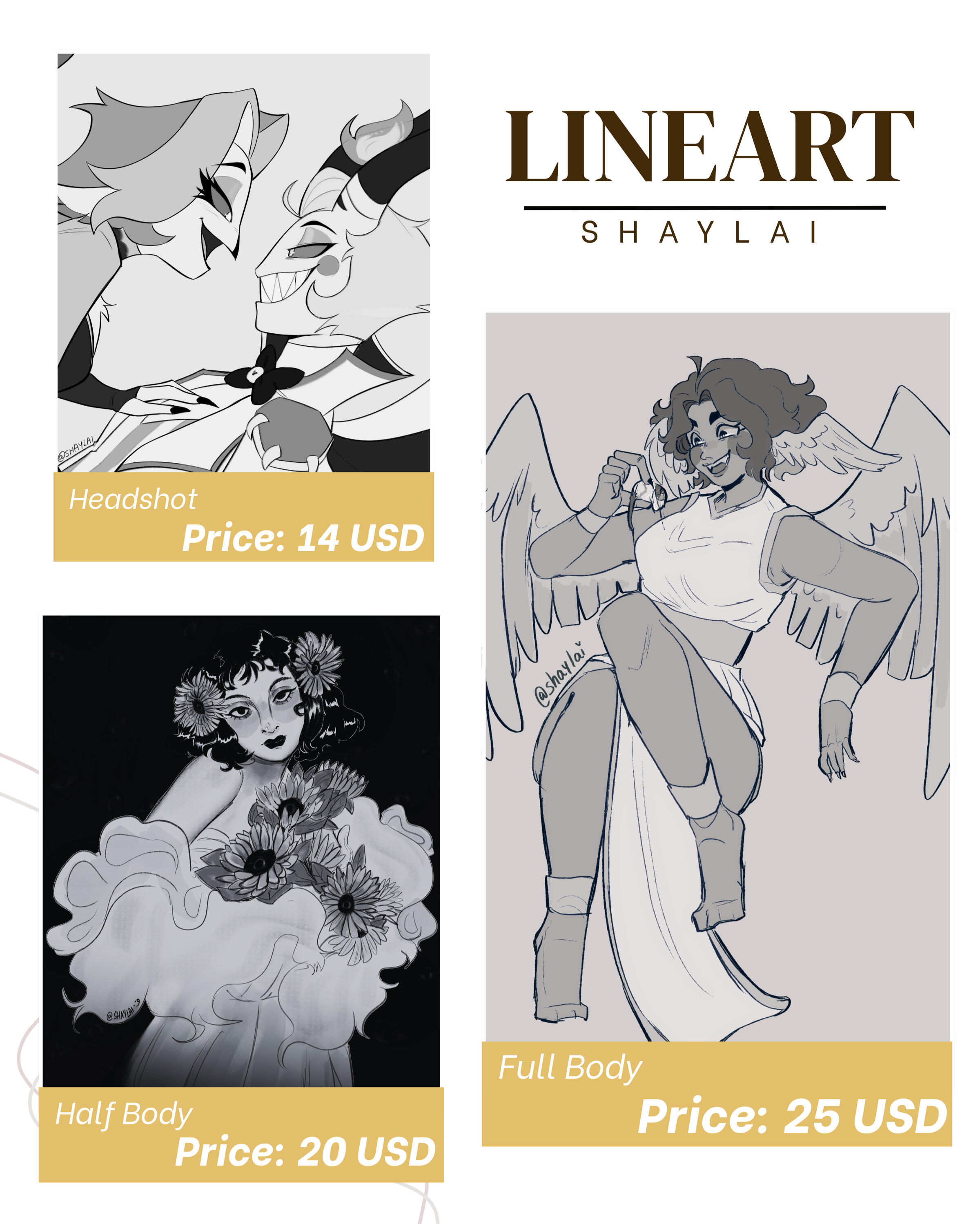 Lineart prices Lineart prices